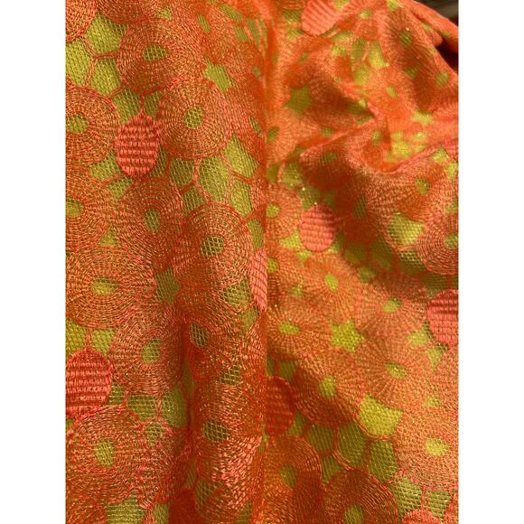 Lilly Pulitzer Mandy Hotty Pink Loopy Lilly Lace Metallic Tunic Dress Sz 6 - Picture 7 of 7